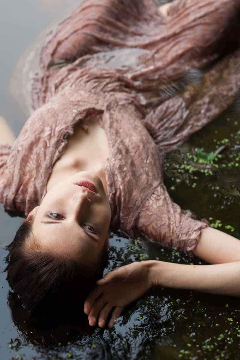 Ophelia in the waters